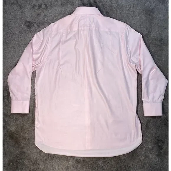 2 Chales Tyrwhitt Large Classic Fit Shirts Pink Patterned & Blue Oxford Cloth - Picture 13 of 16